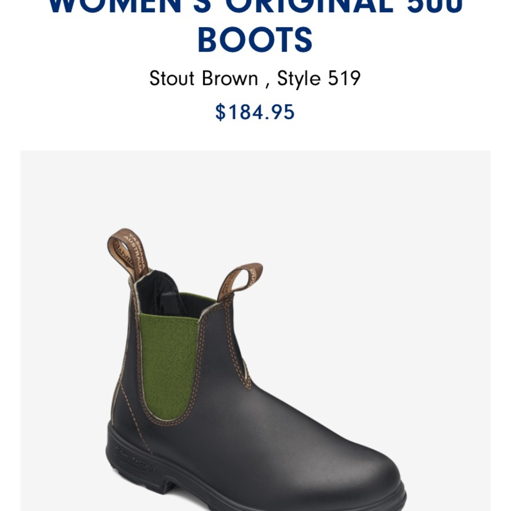 Woman’s Blundstone boots Original 500 7.5
